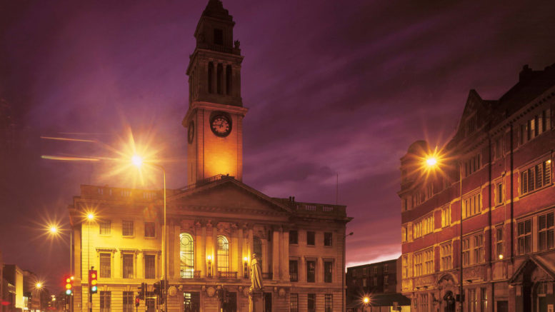 Guildhall at night
