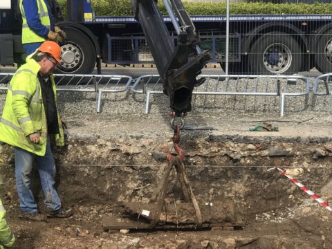View article Historic cannon uncovered in archaeological dig