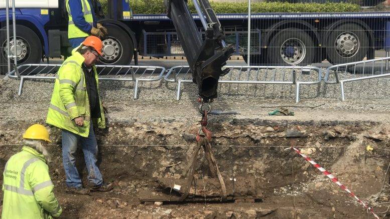 A historic cannon has been discovered at the site of Henry VIII’s South Blockhouse dig.