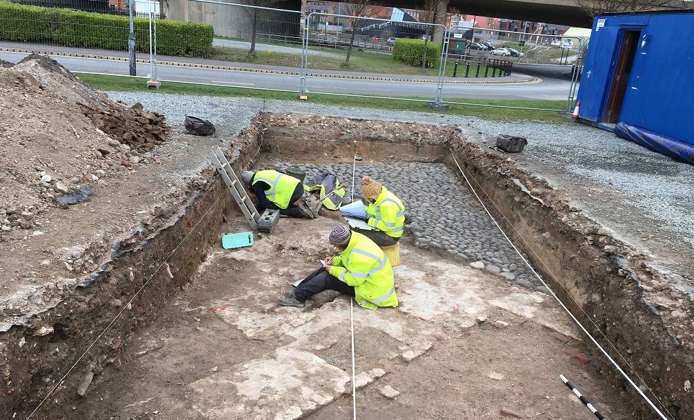 Site preparation at Hull’s South Blockhouse.