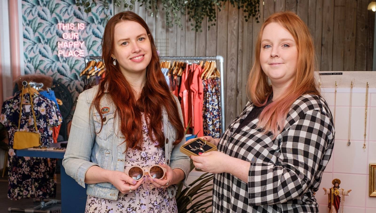 Owner Nicola Gibbons, right, with manager Anna Carter at Tessies in Hull's Fruit Market.