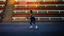 The Stage@TheDock amphitheatre at the Fruit Market will become a roller skating rink. Picture: James Lee.