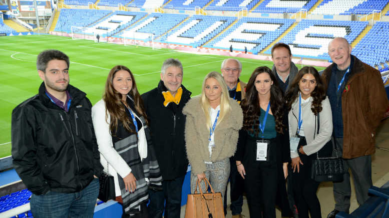 Tevalis employees at Birmingham City AFC, one of the firm's clients.