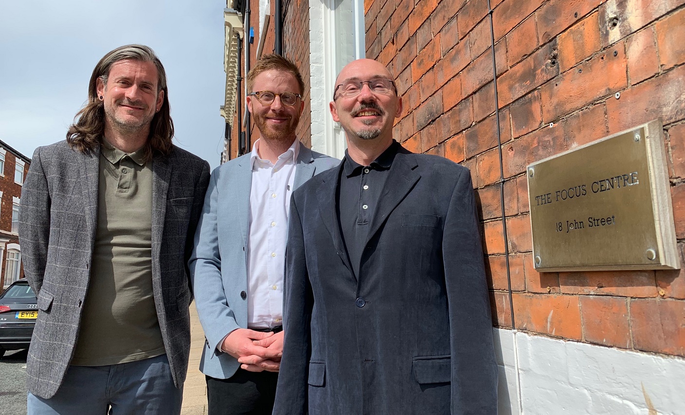 From left, Focus business development manager Phil Hindle, operations director Thomas Donohue and clinical director Peter Palumbo.