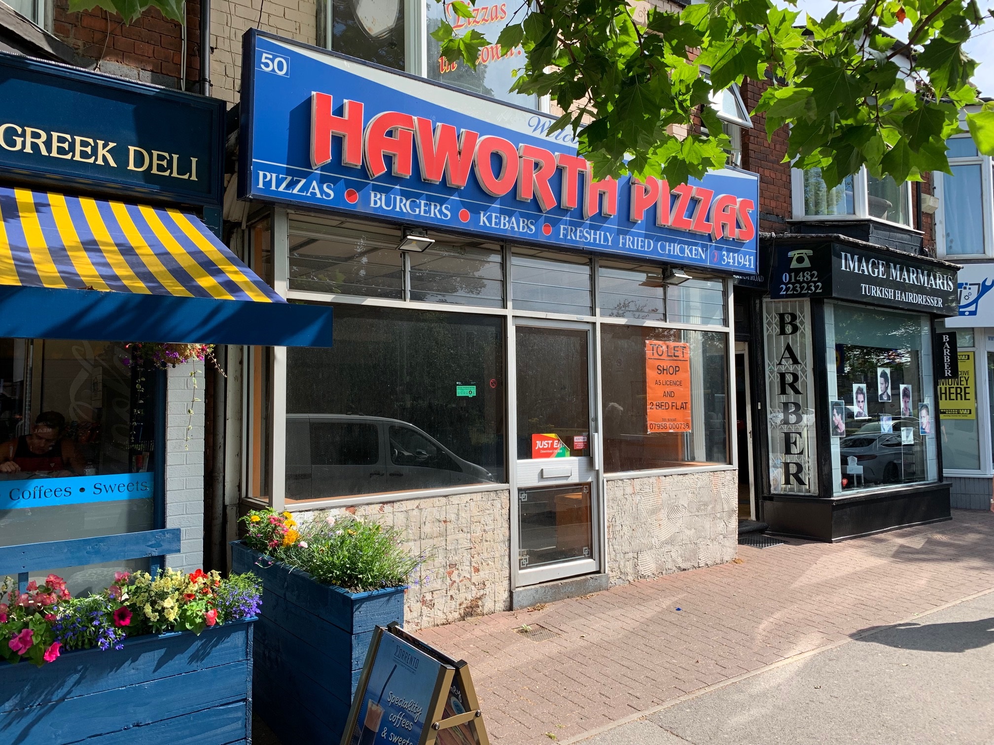 Haworth Pizzas in Cottingham Road, Hull.