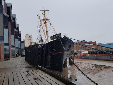 View article Arctic Corsair bell packed away before vessel’s relocation