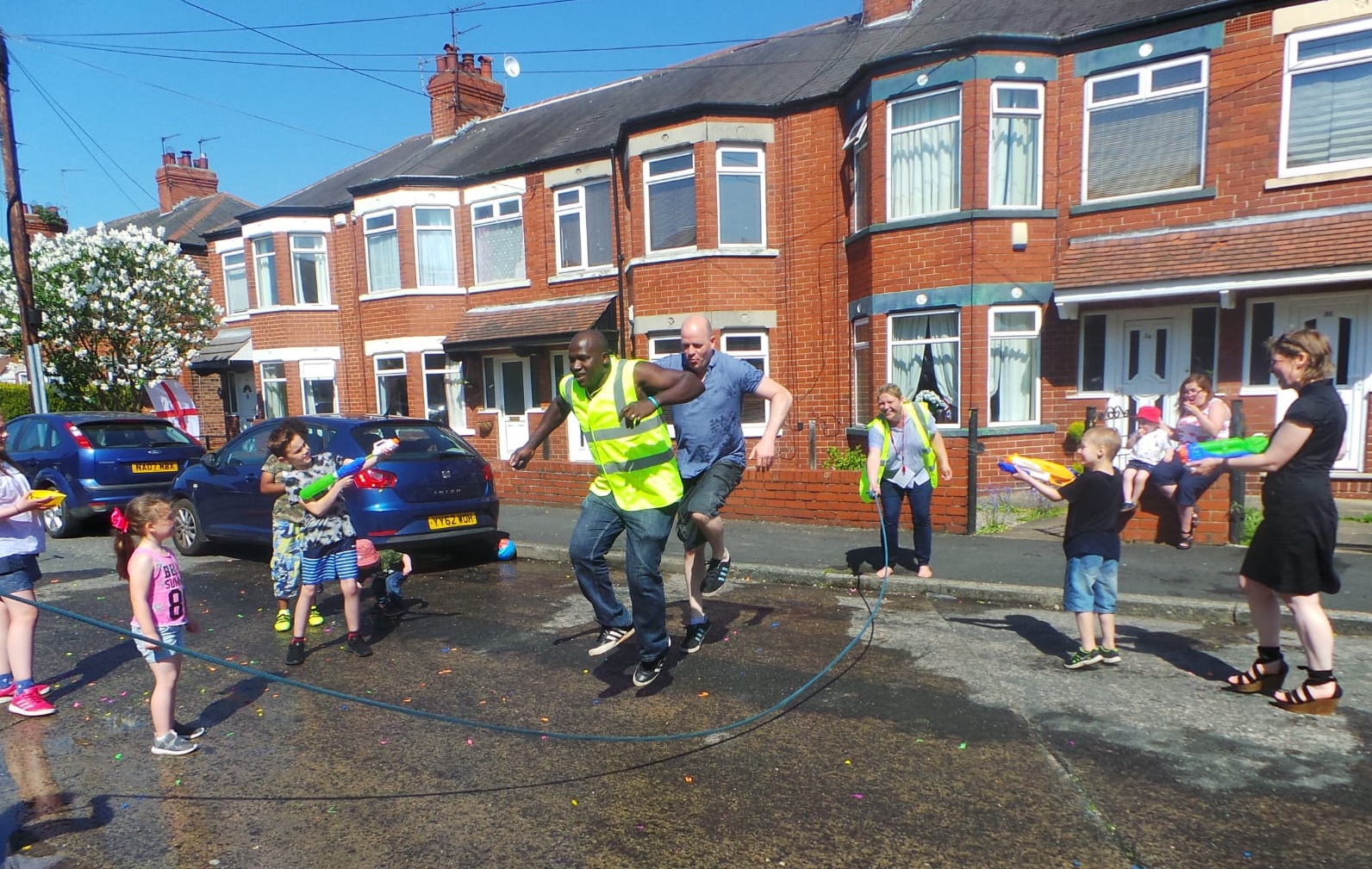 The Playing Out Project sees skipping ropes and chalks provided for residents.