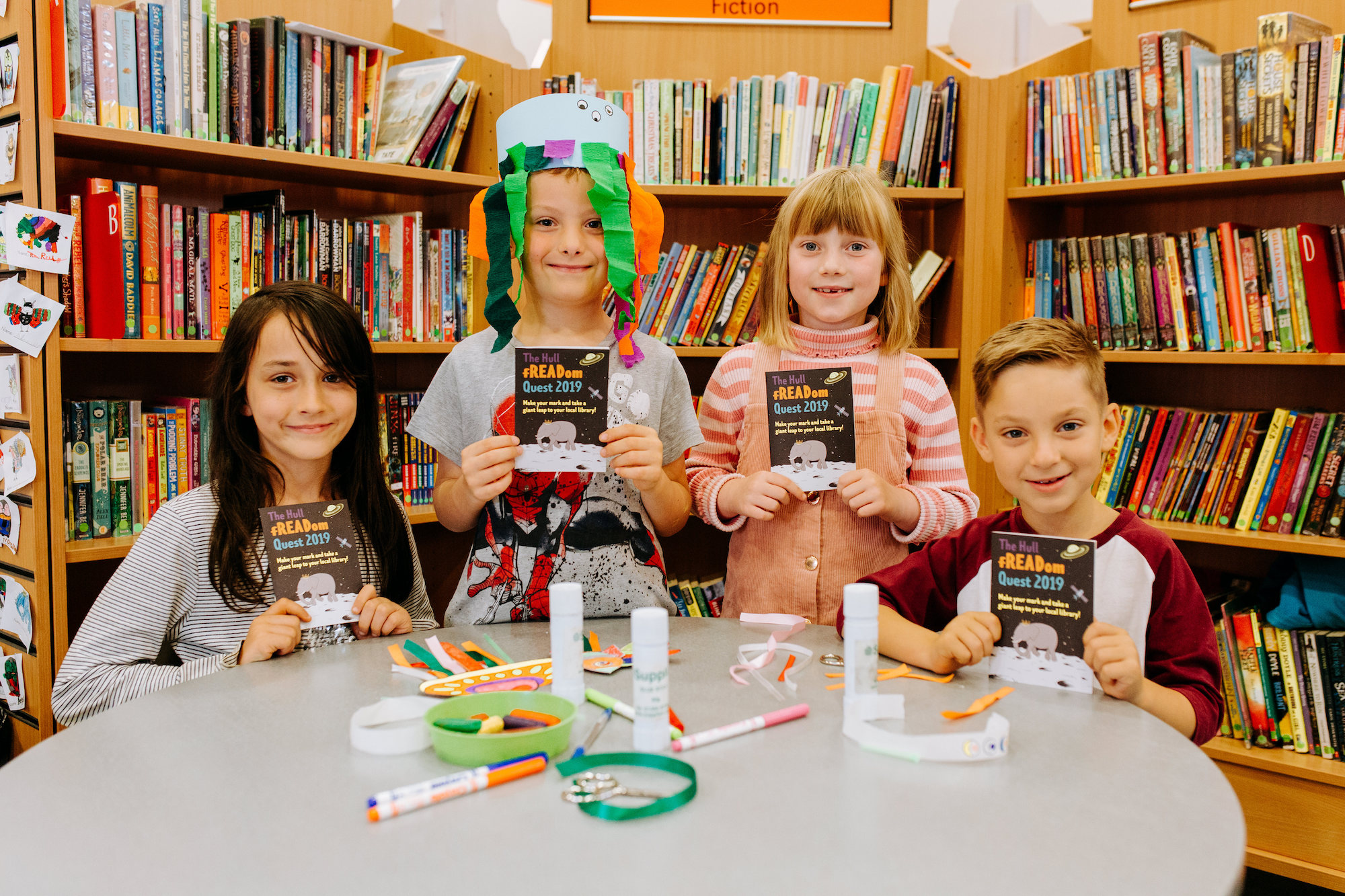 Children who participated in the Hull fREADom Quest