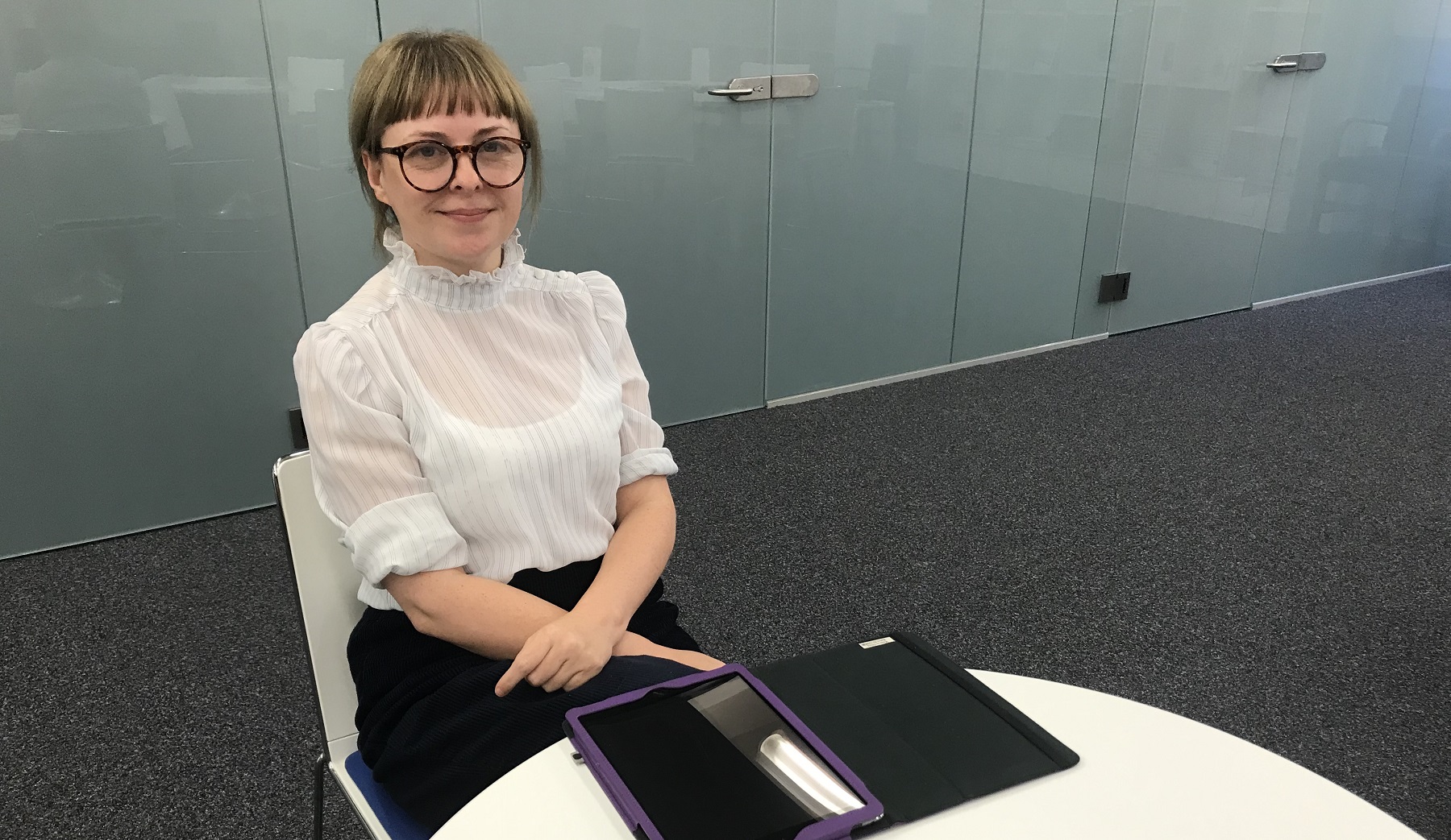 Hull Central Library's business lounge manager Nicola Mellors.