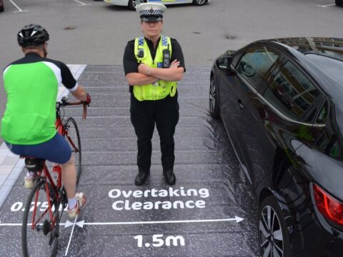 View article Motorists are being warned to keep their distance from cyclists