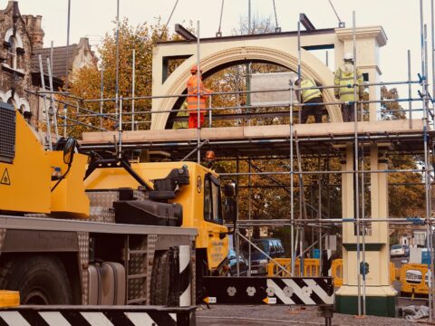 View article Pearson Park archway restoration almost complete