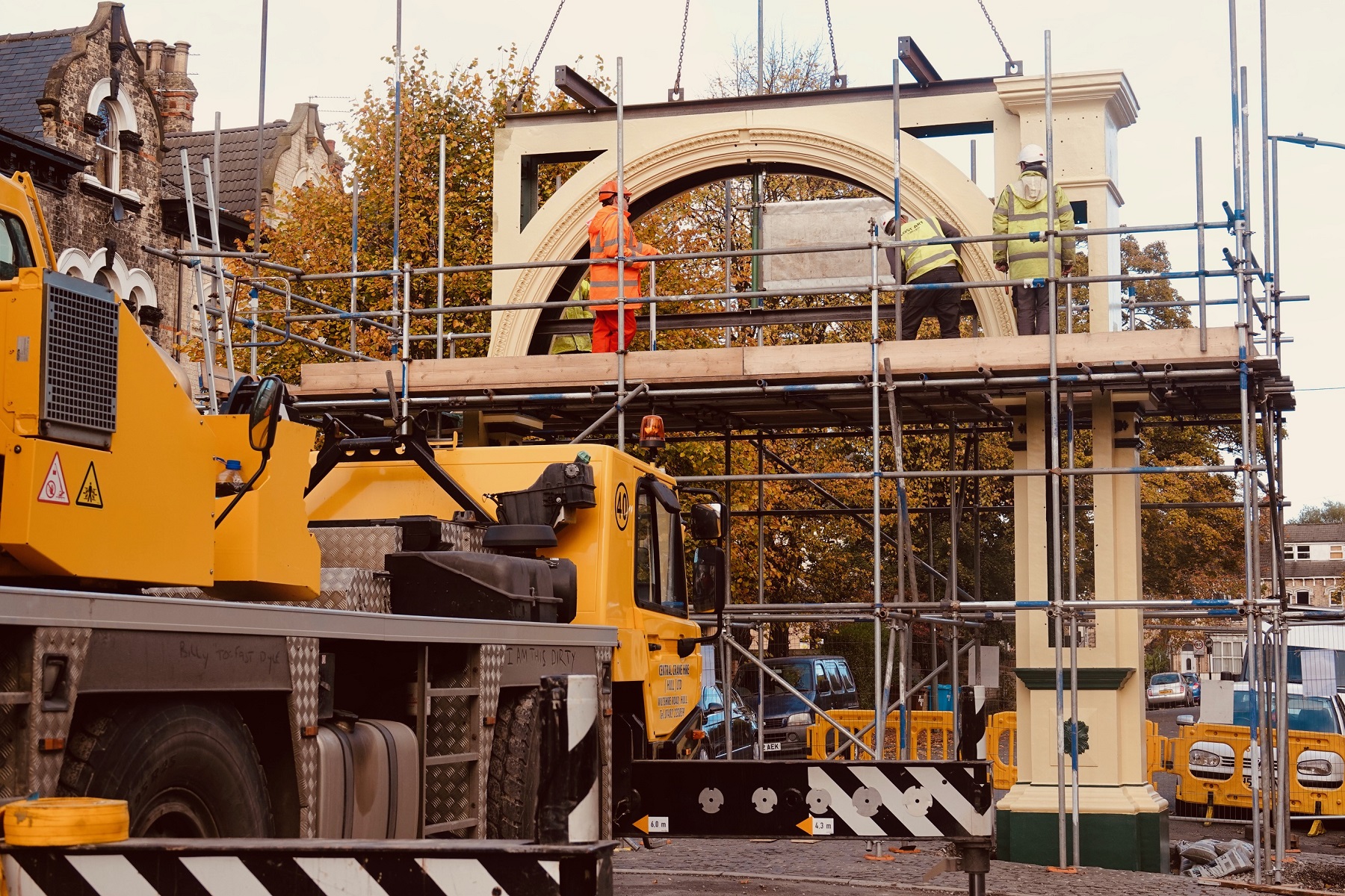 The restoration of the Pearson Park archway
