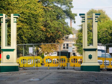 View article First look as historic Pearson Park archway returns home
