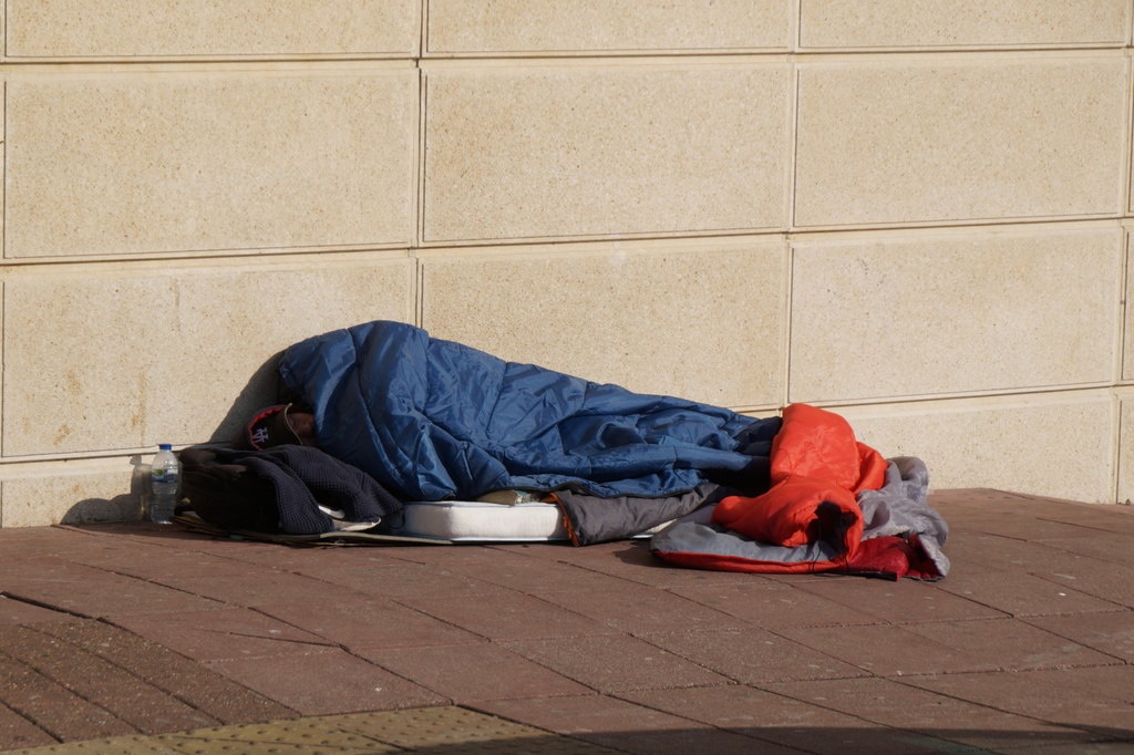 A rough sleeper