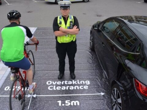 View article Motorists will be pulled over today for driving too close to cyclists