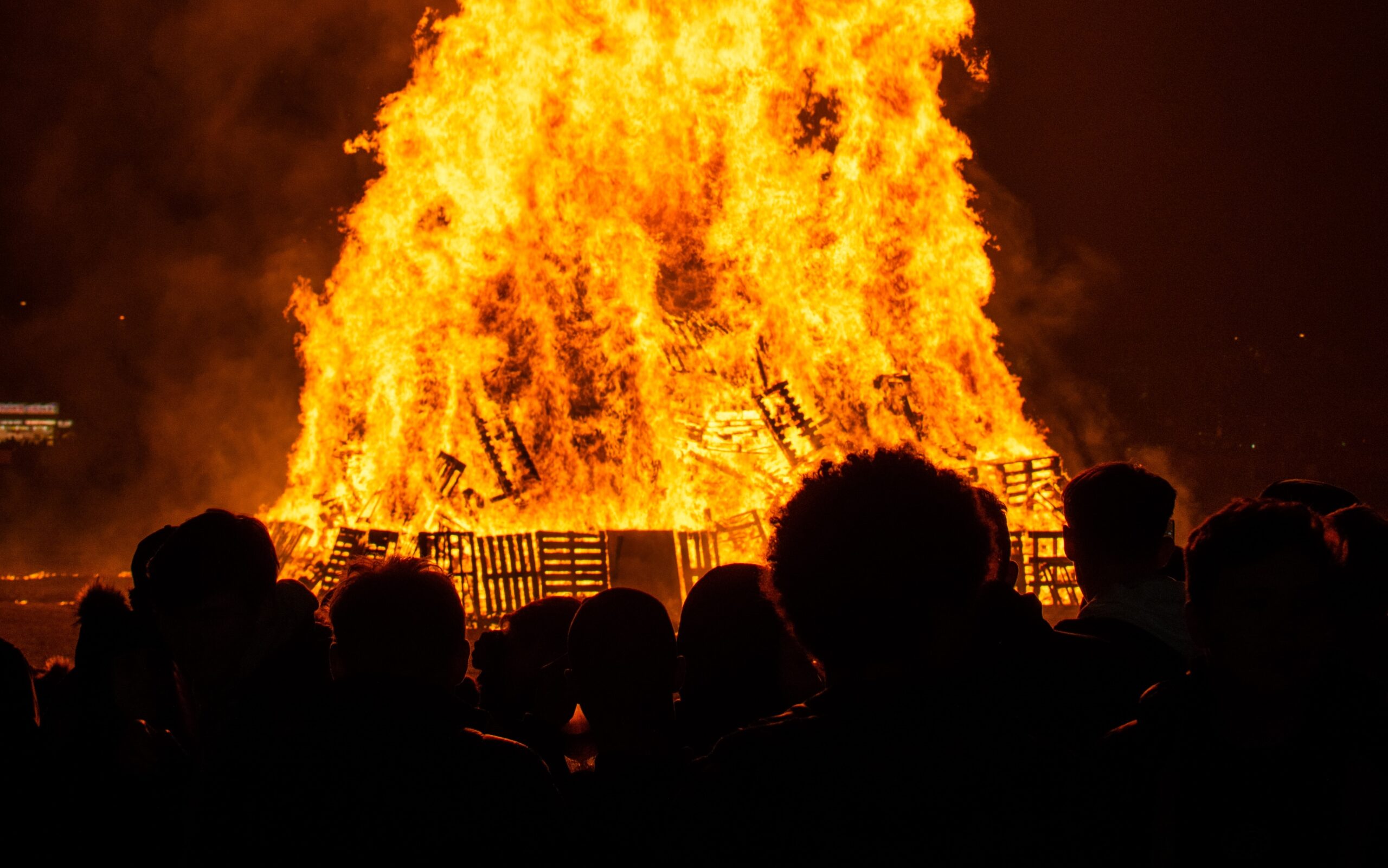 A bonfire