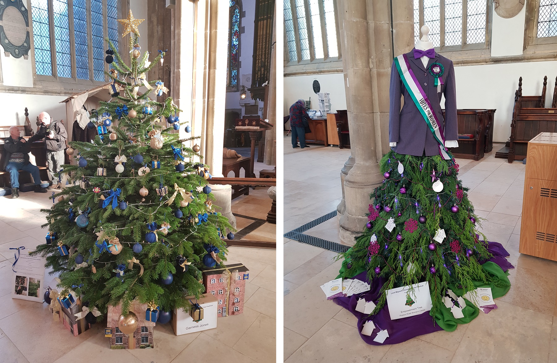 Trees entered into Hull's first Christmas Tree Festival