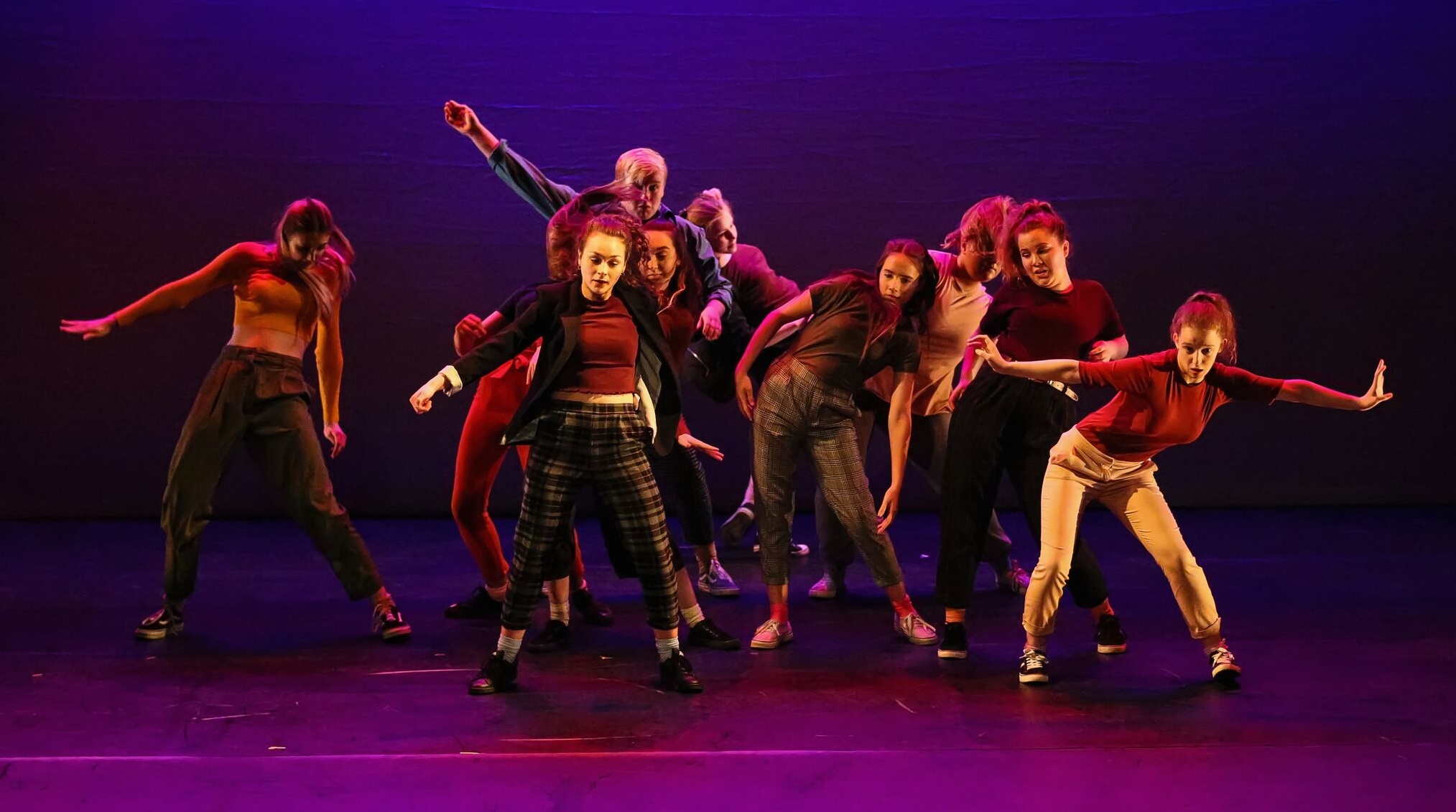 Young dancers on stage