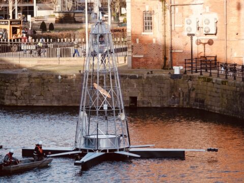 View article 8-metre floating lighthouse lands in Prince’s Dock ahead of captivating three-day event
