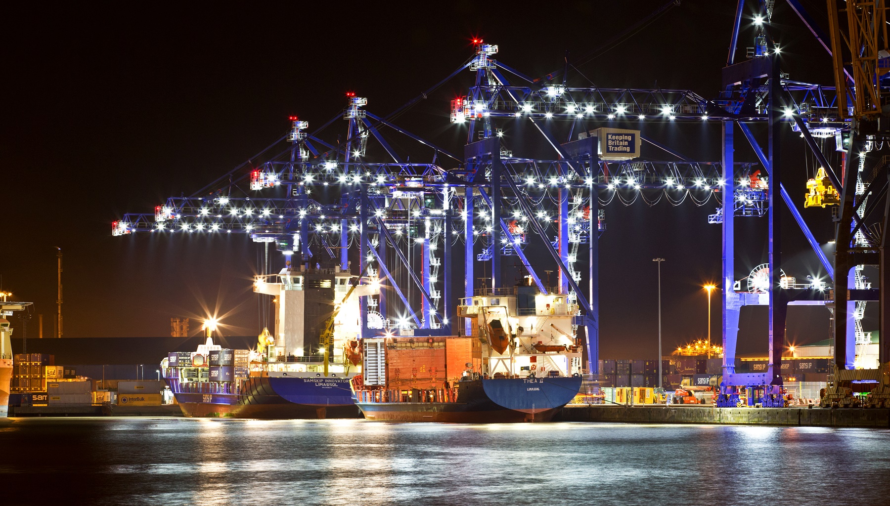 ABP's Hull Container Terminal at The Port of Hull.