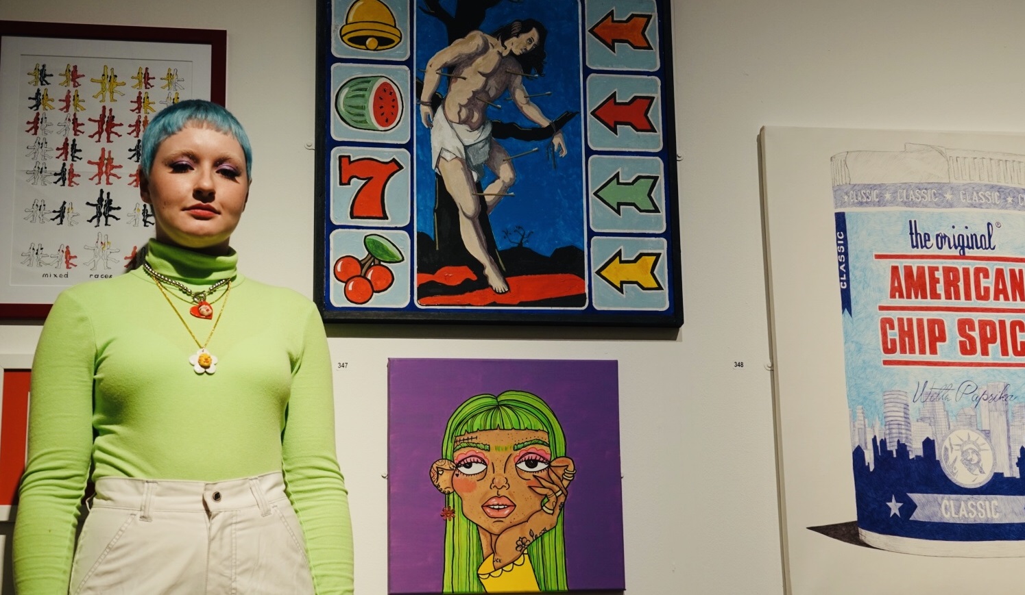 Artist Paige Graham-Buckle, who will show some of her work's at the Open Exhibition.