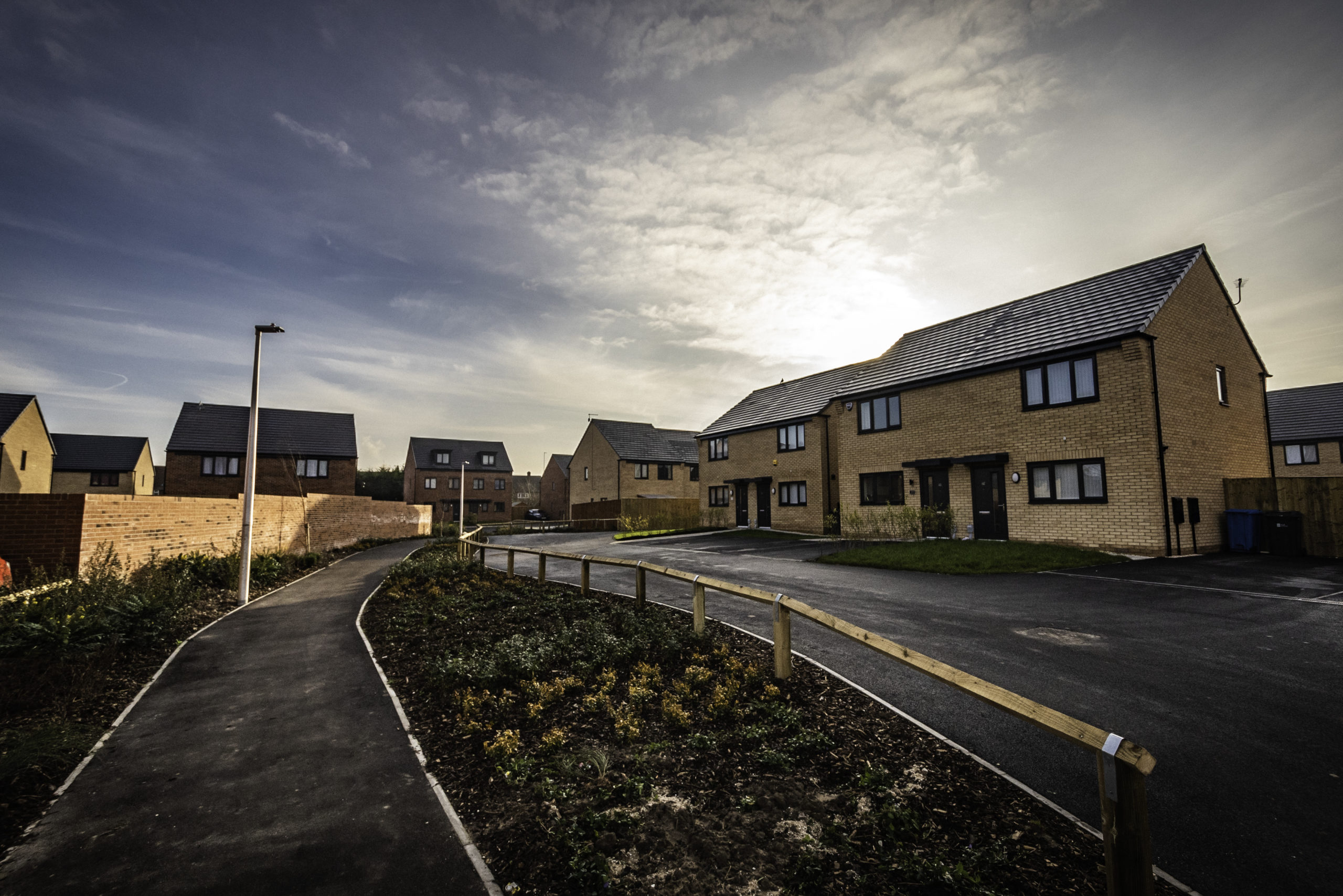 Houses at the Alexandra Gardens housing development in east Hull.