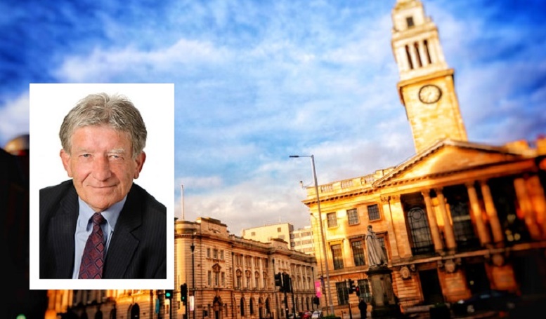 The Guildhall. Inset, Councillor Stephen Brady.