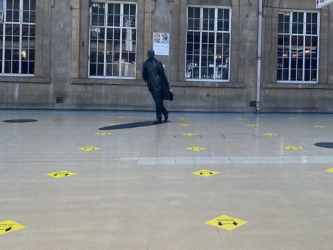 View article Commuters in Hull urged to use bus stops in outdoor spaces