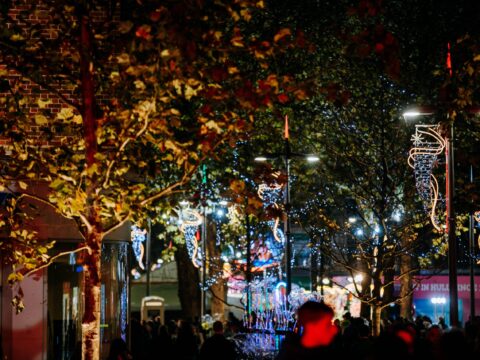 View article Christmas lights arrive in Hull city centre