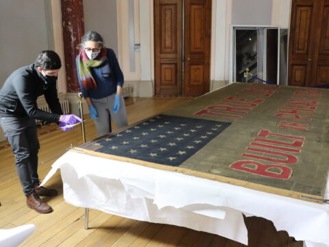 View article Historic Truelove flag to be conserved