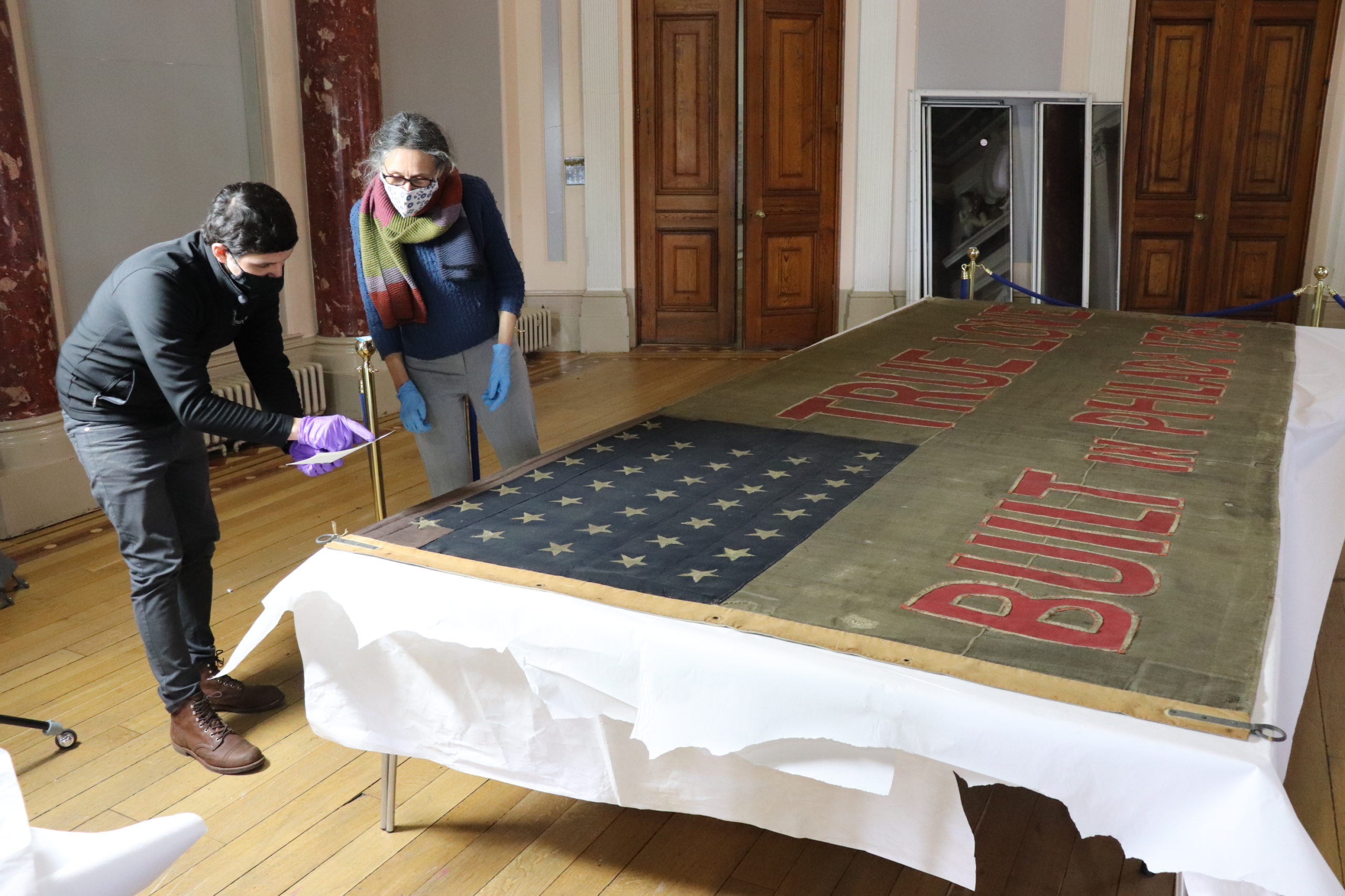 The historic Truelove flag