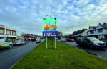 New Welcome to Hull sign on street