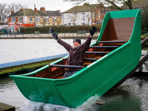View article Historic boat splashes back into East Park