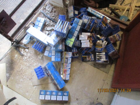 View article Illegal tobacco discovered beneath concrete floor