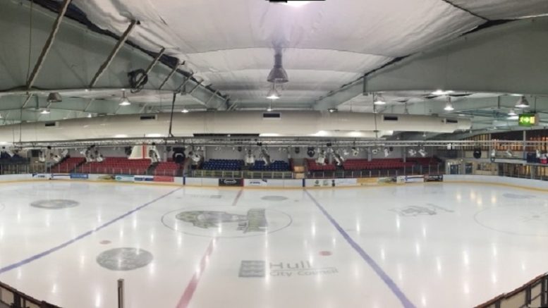 The Hull Arena's Olympic-size ice rink.