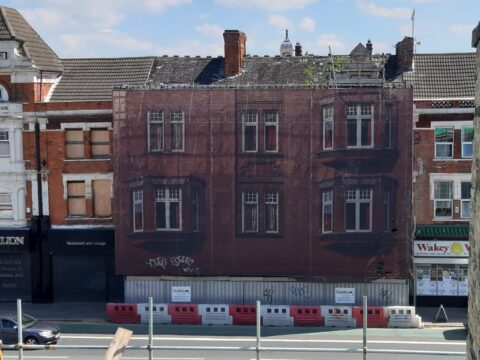 View article Restoration work begins on Brunswick Arcade, Beverley Road