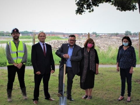 View article Ground breaking work underway for 500 new homes on Preston Road