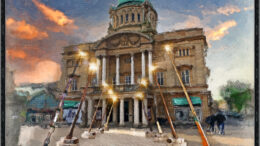 Artists’ impression of the wands at Queen Victoria Square, Hull
