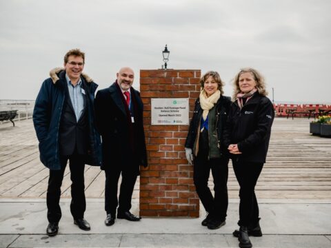 View article Floods minister visits Hull to officially open new £42m Humber defences