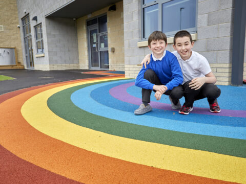 View article Pupils give tour of new Broadacre Primary School