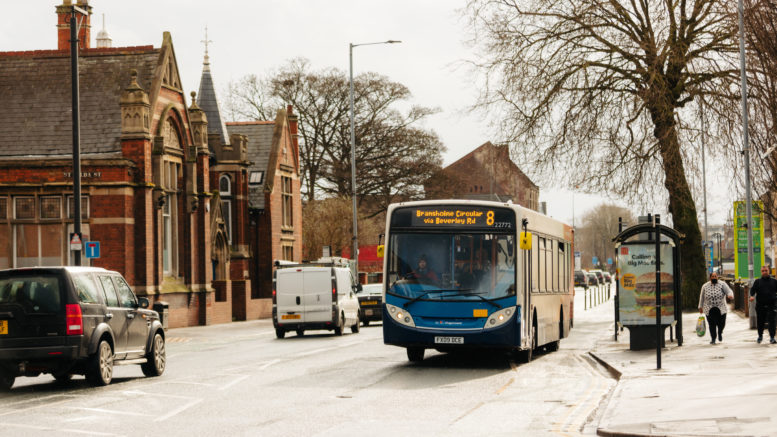 Image of Stagecoach bus in Beverley Road