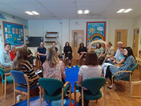 View article Minister responsible for Supporting Families programme visits Orchard Park