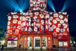 Poppies projected onto Hull City Hall