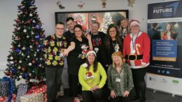The Employment Hub team at their last Christmas employment event.