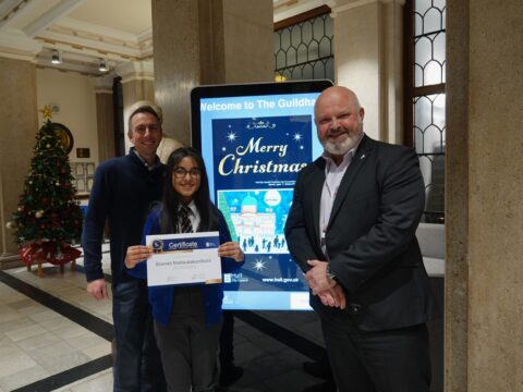 View article Primary pupil designs Hull City Council Christmas card