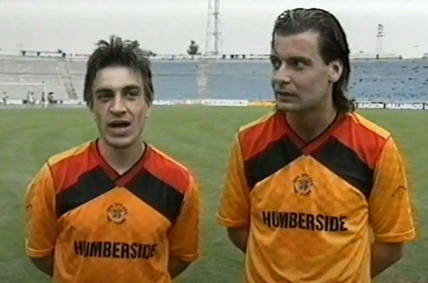 An image taken from TigerTubePlayer showing Hull City players on tour in Bulgaria.