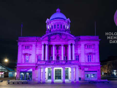 View article Major landmarks to turn purple for Holocaust Memorial Day