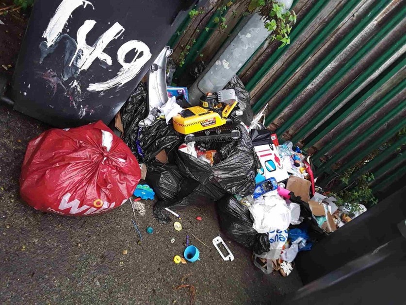 Waste dumped on Sutton Street, Hull