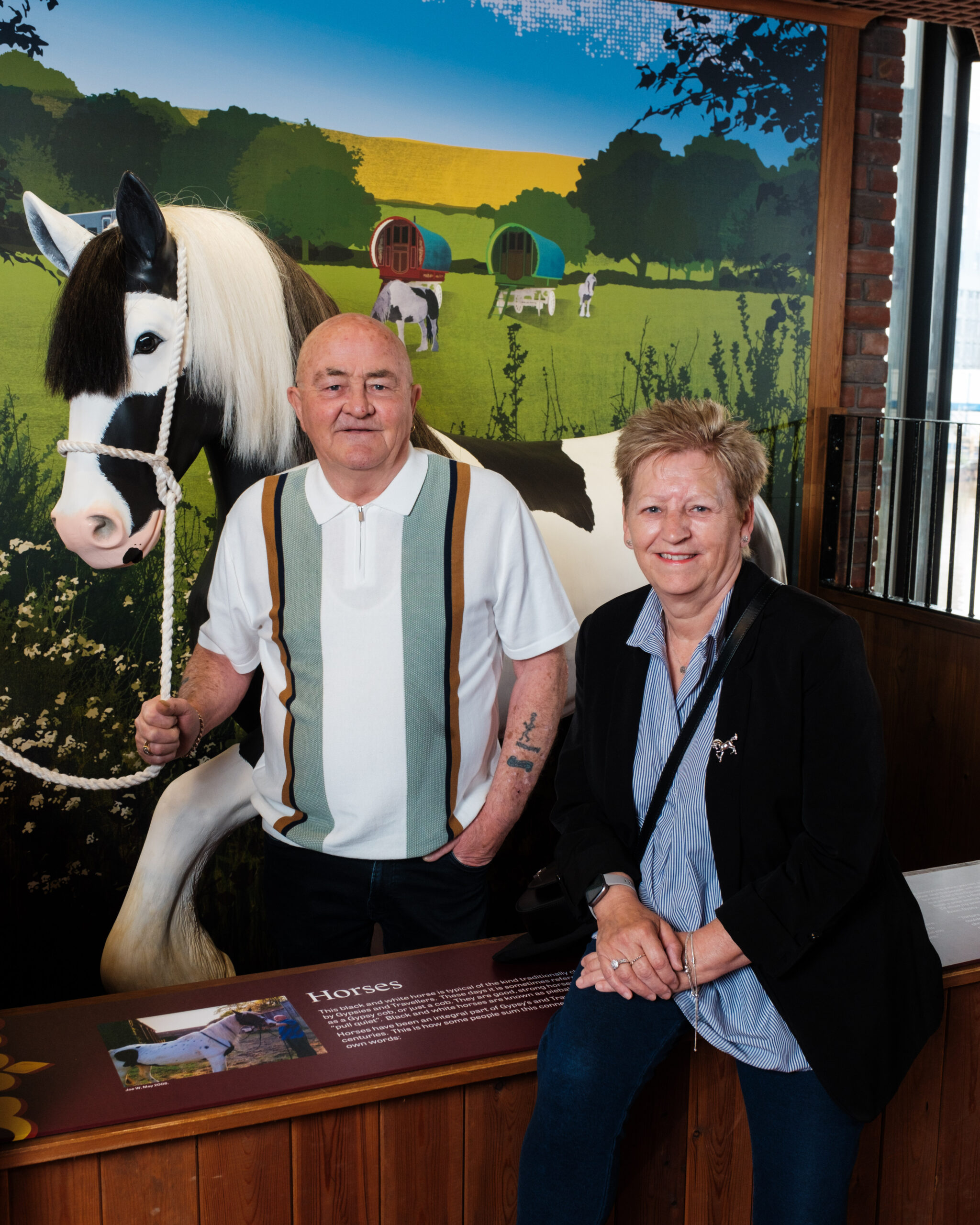 Joe and Corinna Windas – key contributors to the Gypsy and Traveller gallery at the Streetlife Museum