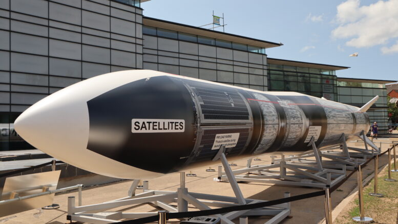 UK Space Agency replica rocket
